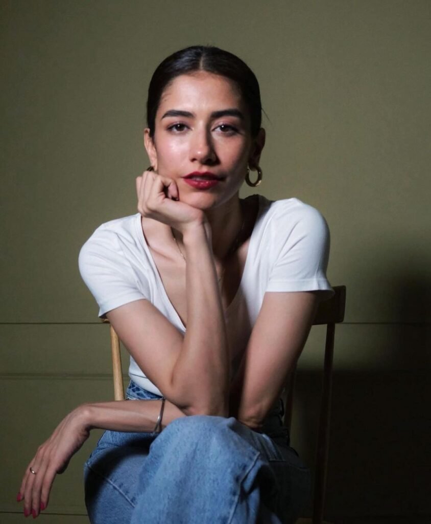 Syra Yousaf aces a casual look in a white T-shirt and jeans