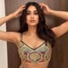 Janhvi Kapoor Stuns in Embellished Multi-Colored Co-ord Set